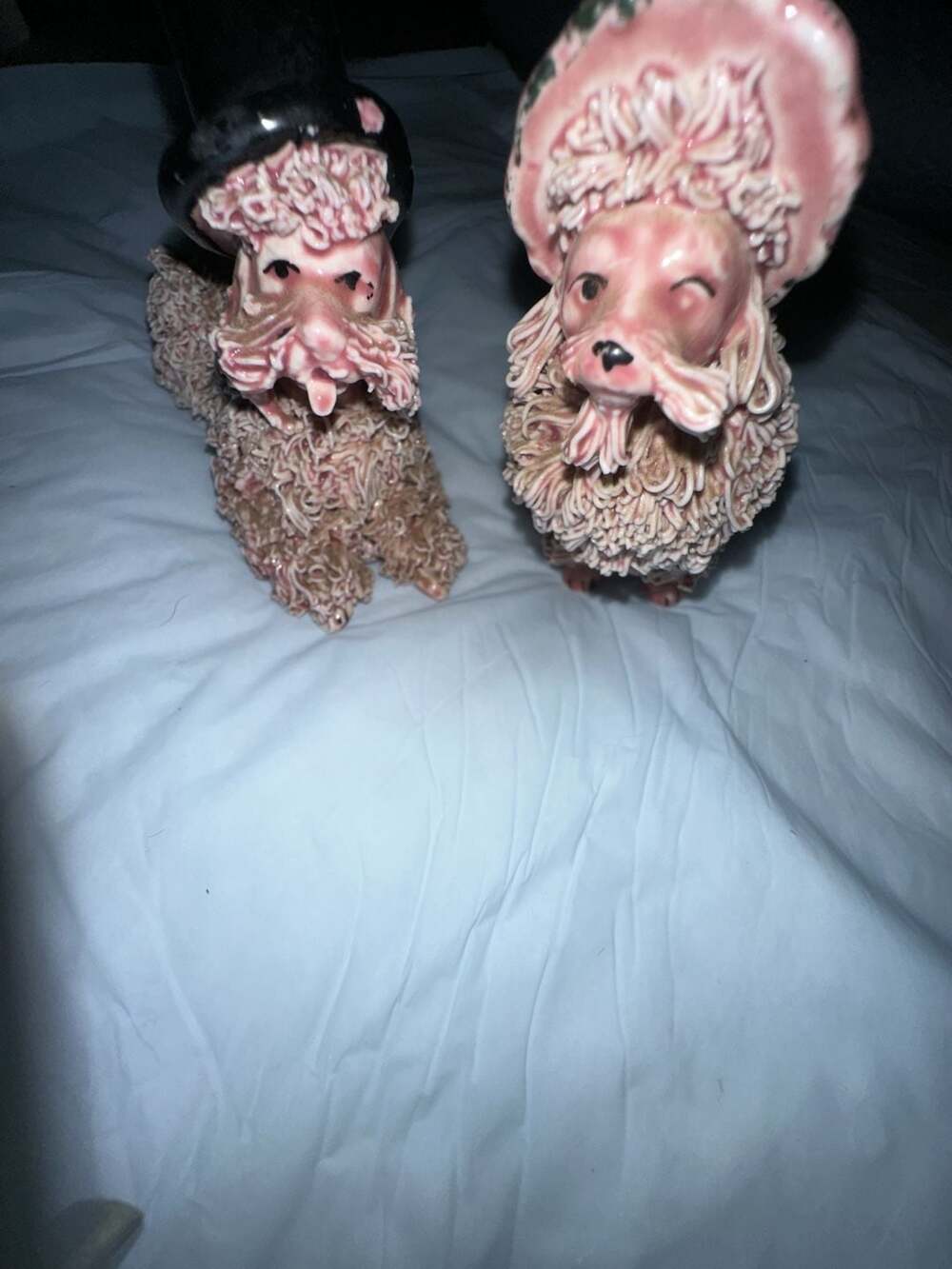 Pink Noodle Dog Figurine Set